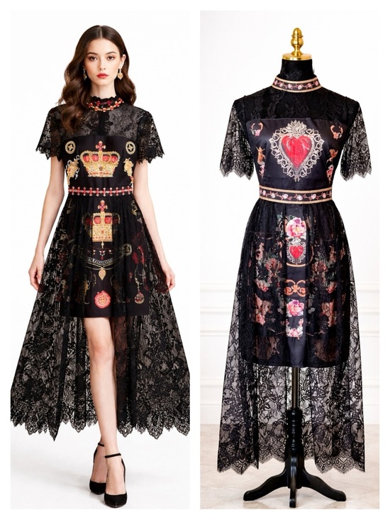 M Signature Label Collection Dresses & Skirts - Stunning & Fun Lace Accent Dress The Rozmundah